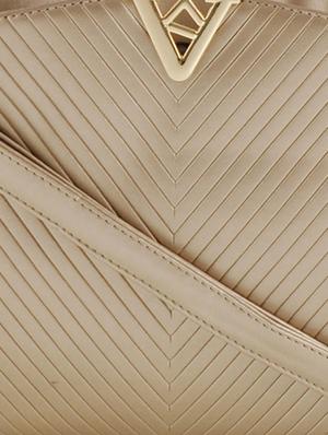 gold leatherette handbag, sling and pouch (set of 3) - 12391997 - Standard Image - 5