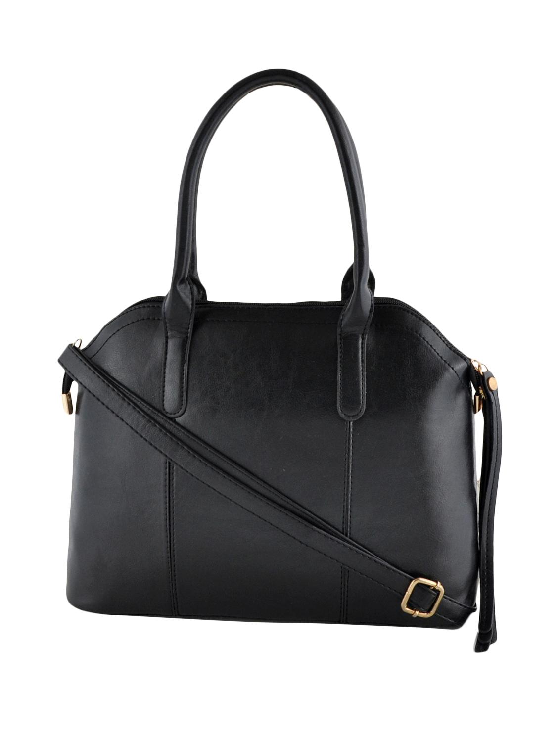 black leatherette handbag, sling, pouch and key holder (set of 4) - 12392000 - Zoom Image - 3