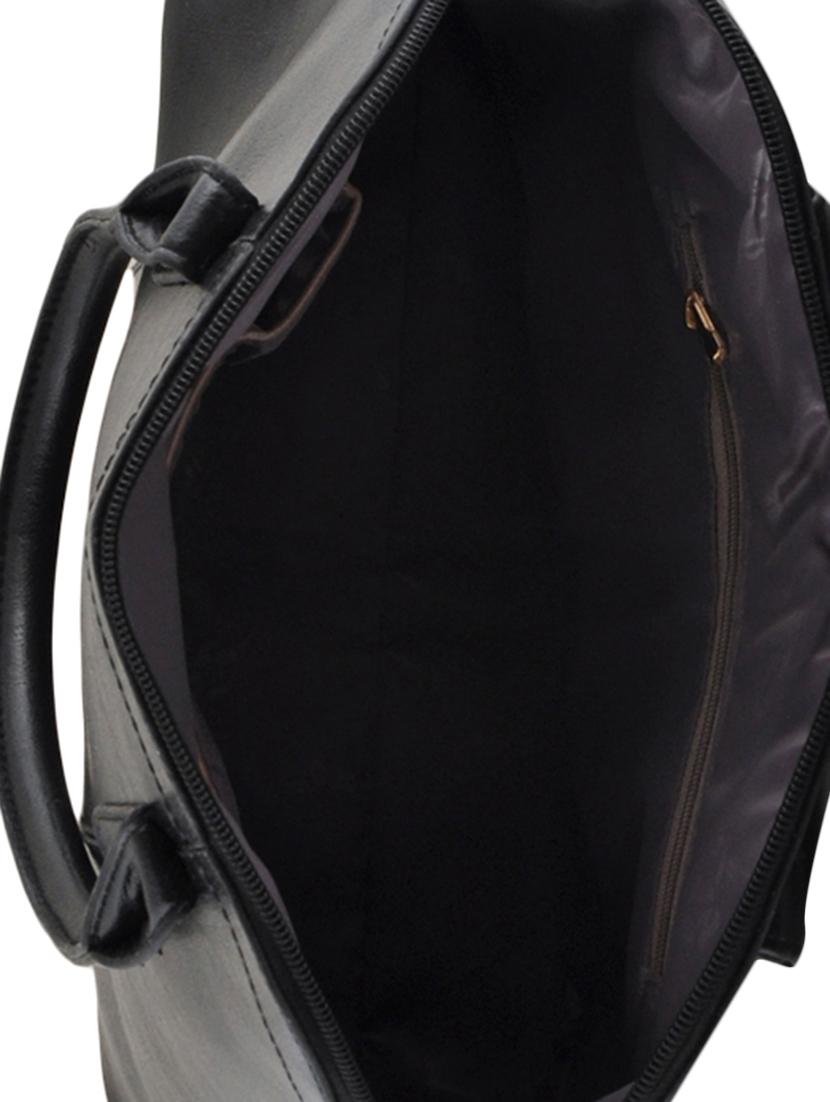 black leatherette handbag, sling, pouch and key holder (set of 4) - 12392000 - Zoom Image - 4