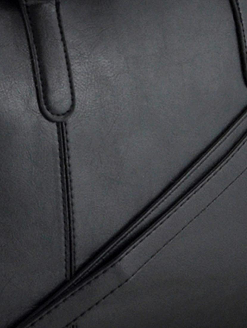black leatherette handbag, sling, pouch and key holder (set of 4) - 12392000 - Zoom Image - 5