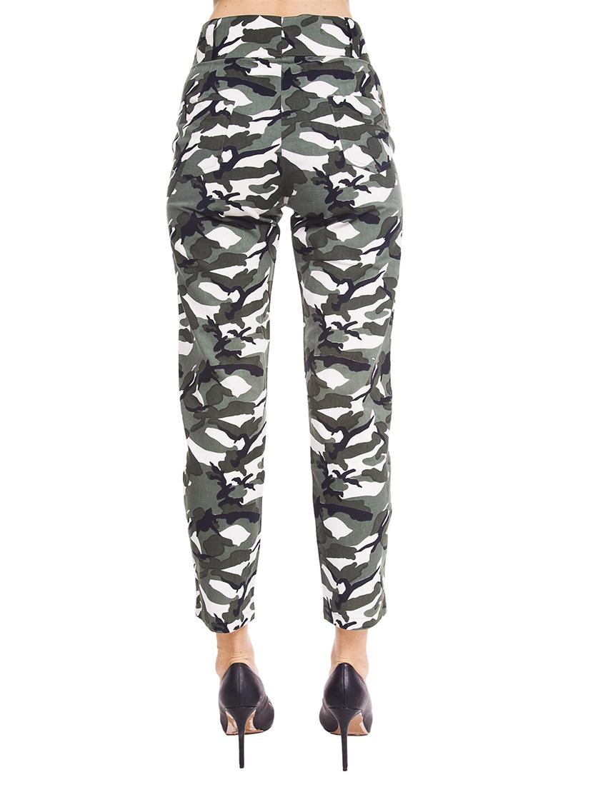 green camouflage printed cotton trouser - 12394132 - Zoom Image - 3