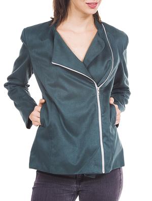 green faux leather summer jacket - 12394150 - Standard Image - 2