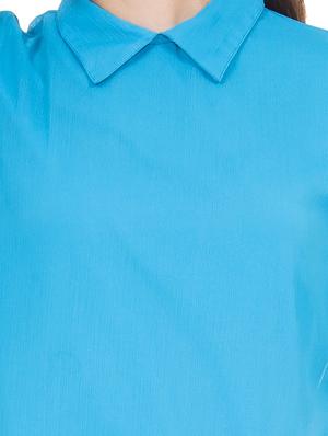 bishop sleeved solid top - 12394163 - Standard Image - 4