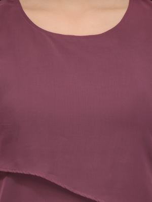 purple georgette top - 12394200 - Standard Image - 4