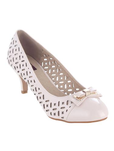nude synthetic cut work pump - 12398046 - Very Small Image - 1
