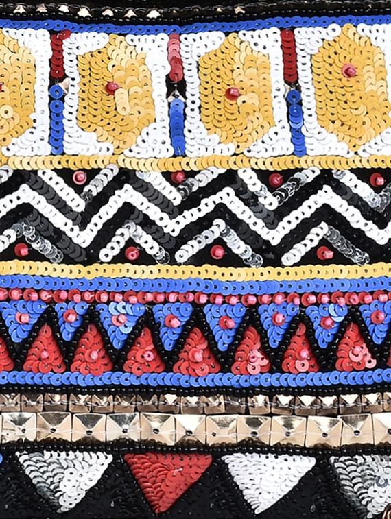 multi cotton embellished clutch - 12403097 - Zoom Image - 4