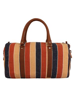 multi colored jute printed handbag - 12403111 - Standard Image - 2