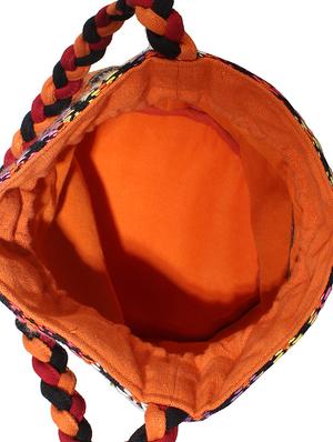 multi colored cotton potli with tasselled - 12403119 - Standard Image - 3