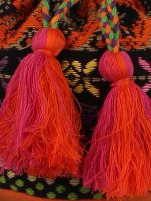 multi colored cotton potli with tasselled - 12403119 - Standard Image - 4