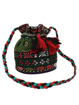 multi colored cotton potli with potli - 12403121 - Standard Image - 5