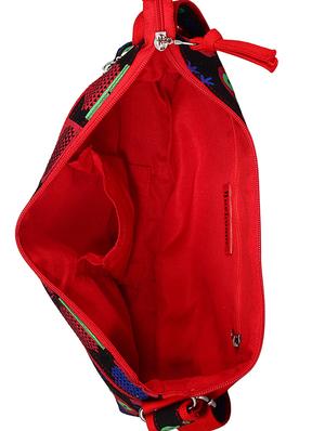 multi printed canvas sling bag - 12403134 - Standard Image - 3