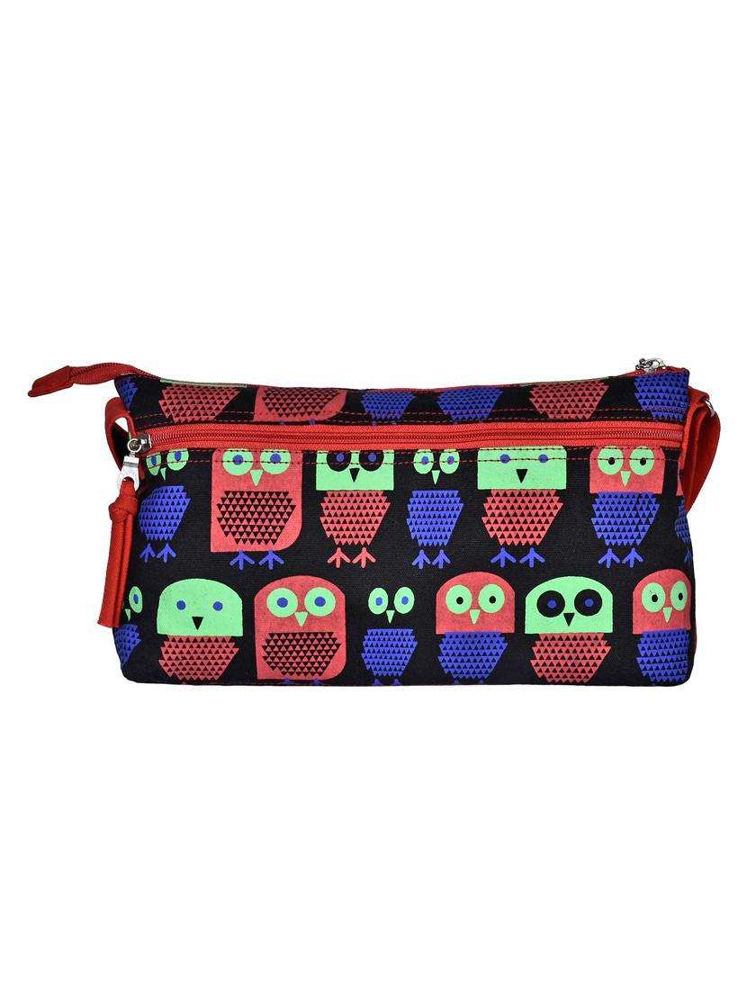 multi printed canvas sling bag - 12403134 - Zoom Image - 2