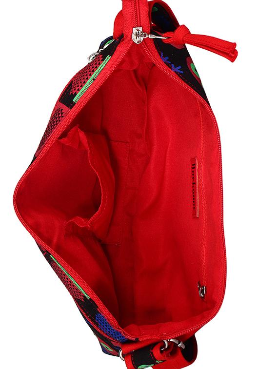 multi printed canvas sling bag - 12403134 - Zoom Image - 3