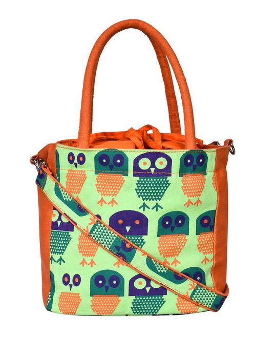 multi printed canvas tote with sling - 12403141 -  Standard Image - 0