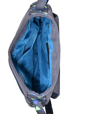 grey polyester sling bag - 12403145 - Standard Image - 3