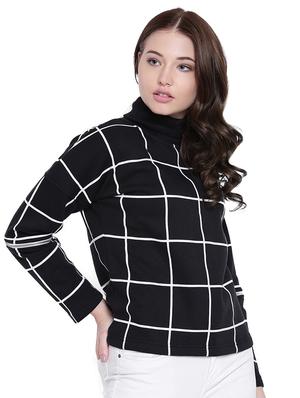 black fleece stylized sleeves pullover - 12403230 - Standard Image - 3