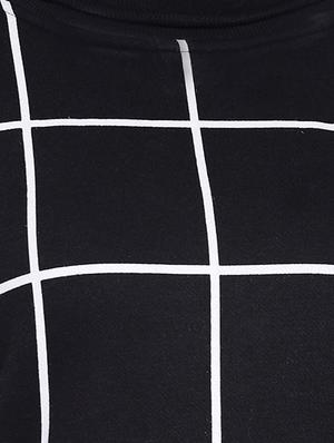 black fleece stylized sleeves pullover - 12403230 - Standard Image - 6