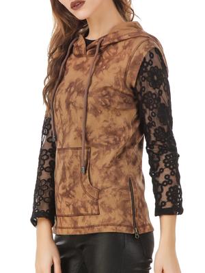 pocket detail hooded sweatshirt - 12403234 - Standard Image - 2