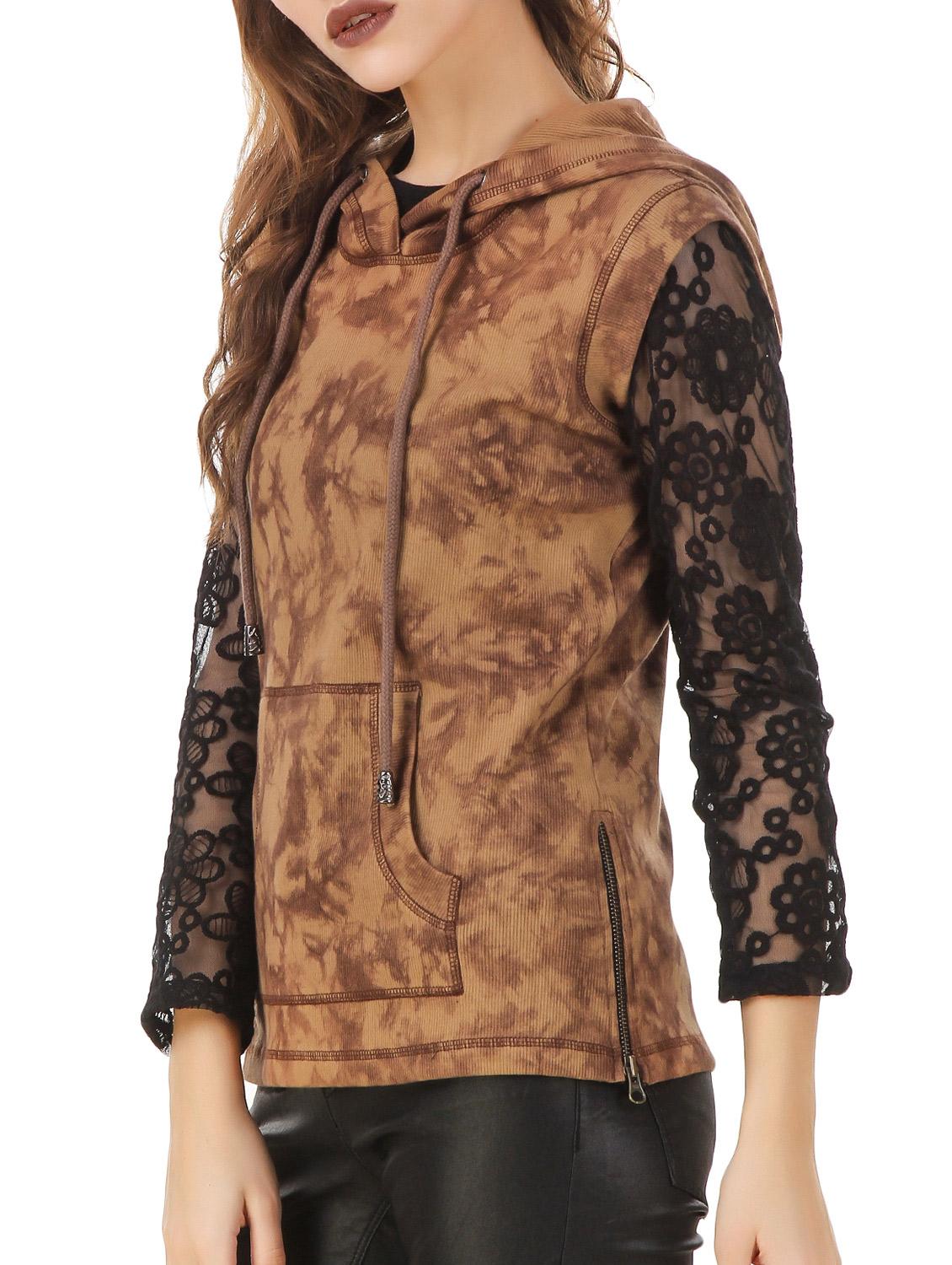 pocket detail hooded sweatshirt - 12403234 - Zoom Image - 2
