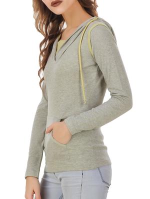 grey cotton hoodies sweatshirt - 12403237 - Standard Image - 2