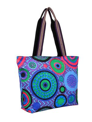 multi printed canvas tote - 12403588 - Standard Image - 5