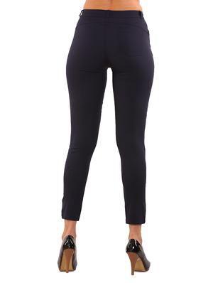 navy blue cotton trouser - 12414369 - Standard Image - 3
