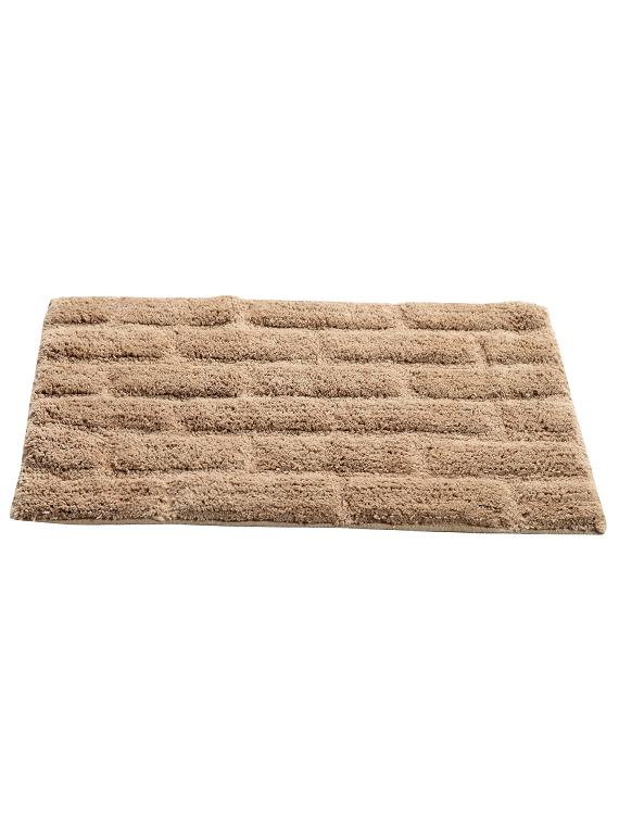 homefurry beige glossy bricks cotton bath mat - 12417898 - Zoom Image - 2