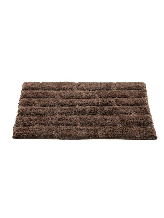 homefurry brown glossy bricks cotton bath mat - 12417899 - Zoom Image - 2
