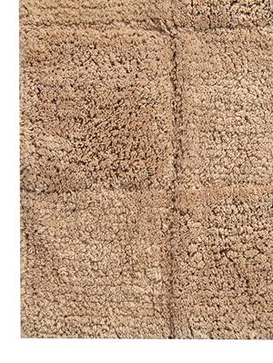 homefurry beige glossy tiles cotton bath mat - 12417901 - Standard Image - 3