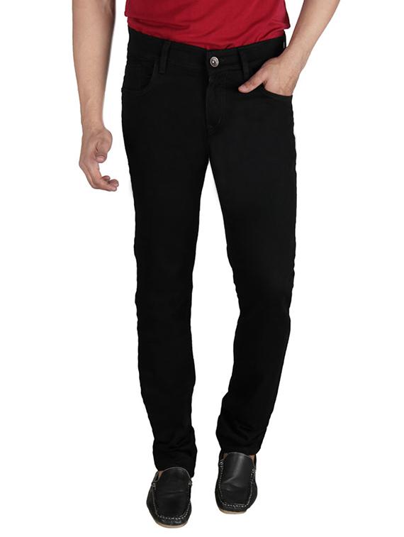 black denim plain jeans - 12420503 - Zoom Image - 1
