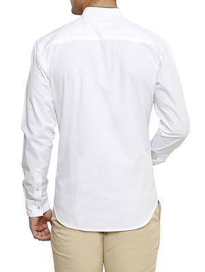 white cotton casual shirt - 12420781 - Standard Image - 3