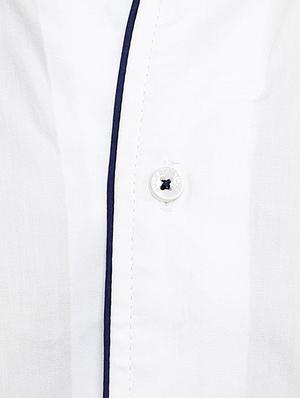 white cotton casual shirt - 12420781 - Standard Image - 4