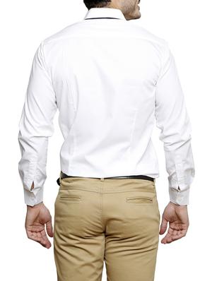 white cotton casual shirt - 12420785 - Standard Image - 3