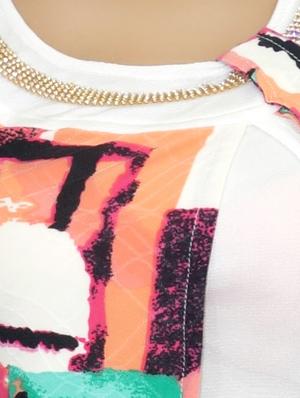 white printed top - 12422848 - Standard Image - 3