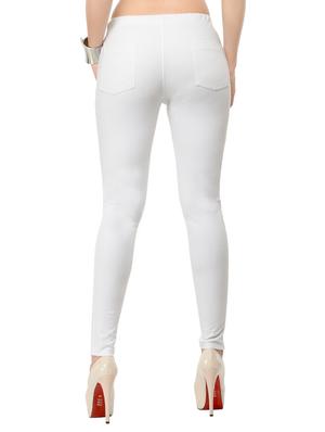 white viscose jeggings - 12426134 - Standard Image - 3