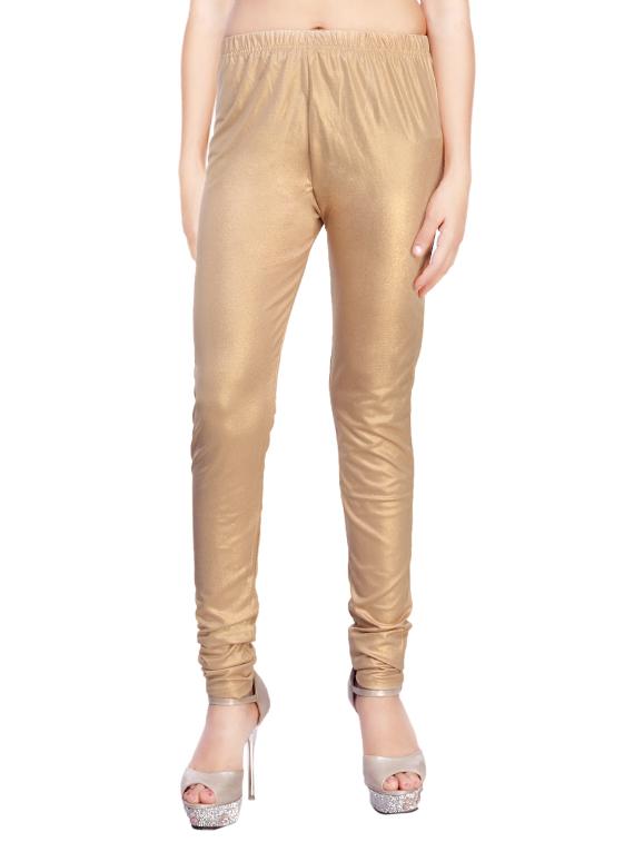 gold cotton leggings - 12440777 - Zoom Image - 1