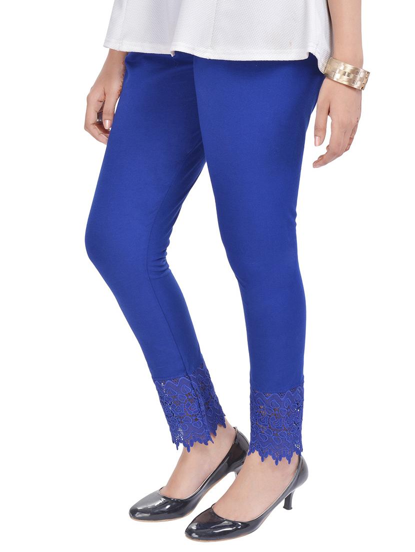 blue cotton leggings - 12444084 - Zoom Image - 2
