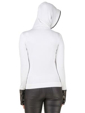 mesh panel hooded sweatshirt - 12444998 - Standard Image - 3