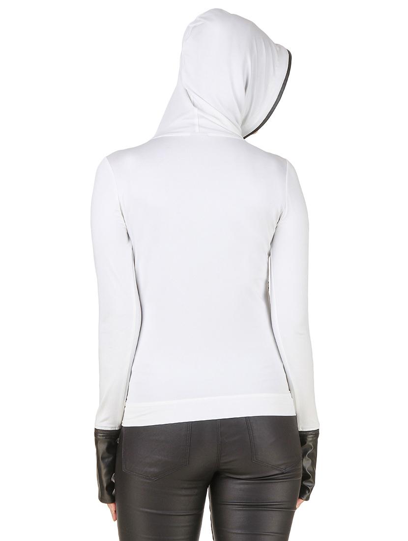 mesh panel hooded sweatshirt - 12444998 - Zoom Image - 3