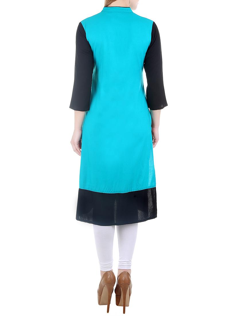 multicolored rayon kurta combo (set of 2) - 12447921 - Zoom Image - 5