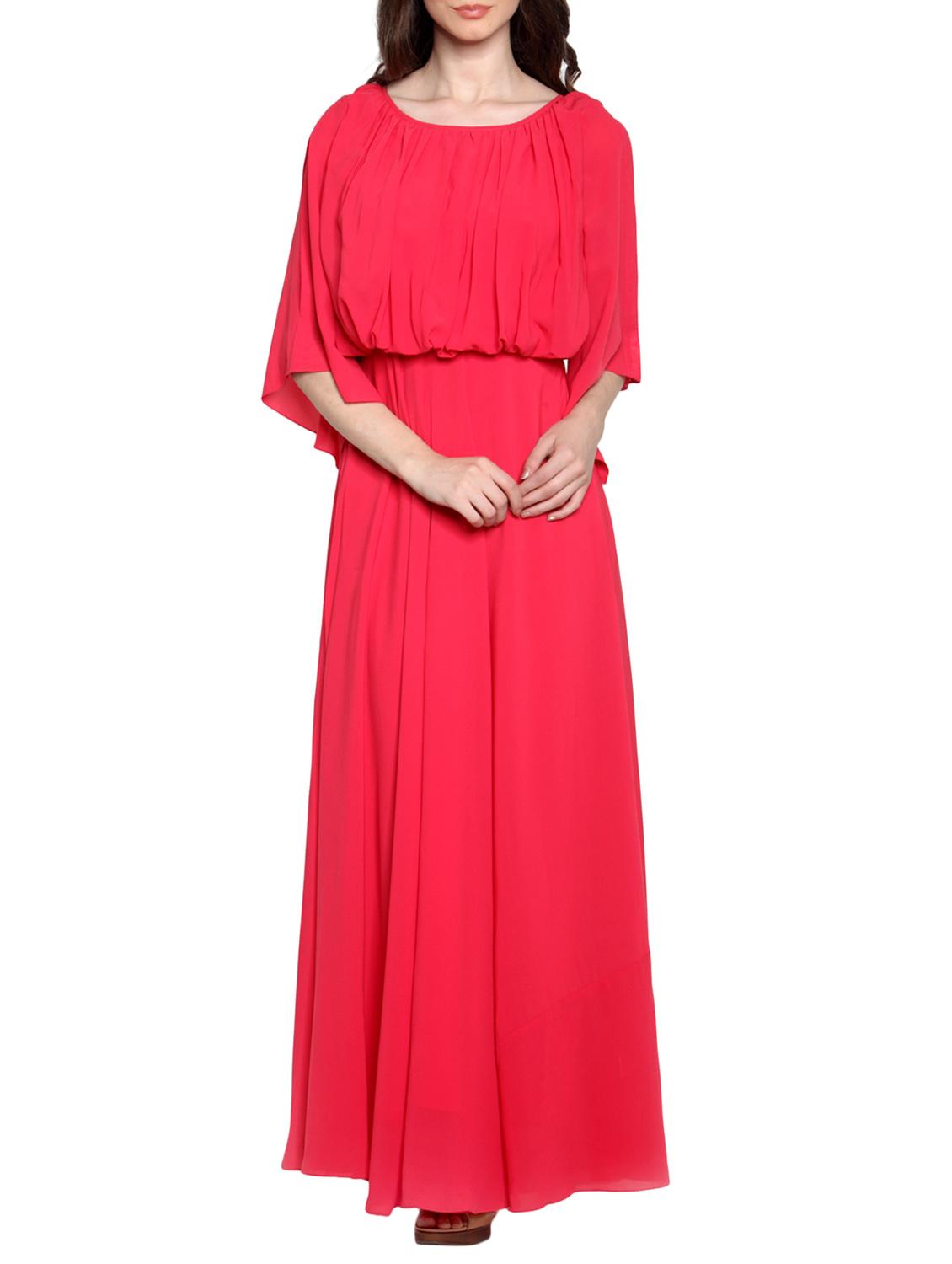 gather detail blouson maxi dress - 12449655 - Zoom Image - 1