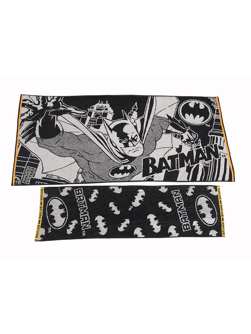 Avira Home 500 GSM Batman Towel Set (1 Bath Towel + 1 Hand Towel) - 12457473 - Zoom Image - 1