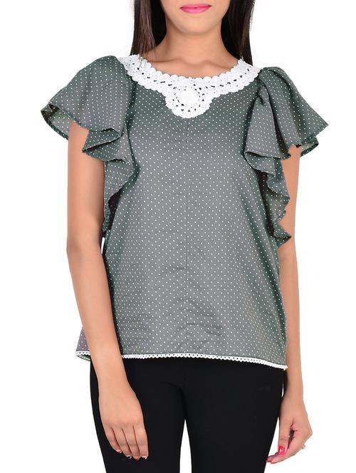 grey cotton top - 12472677 - Standard Image - 1