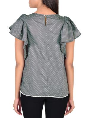 grey cotton top - 12472677 - Standard Image - 3