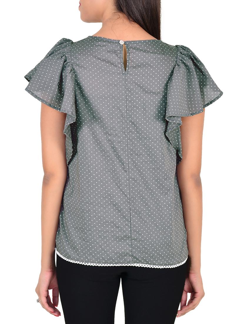 grey cotton top - 12472677 - Zoom Image - 3