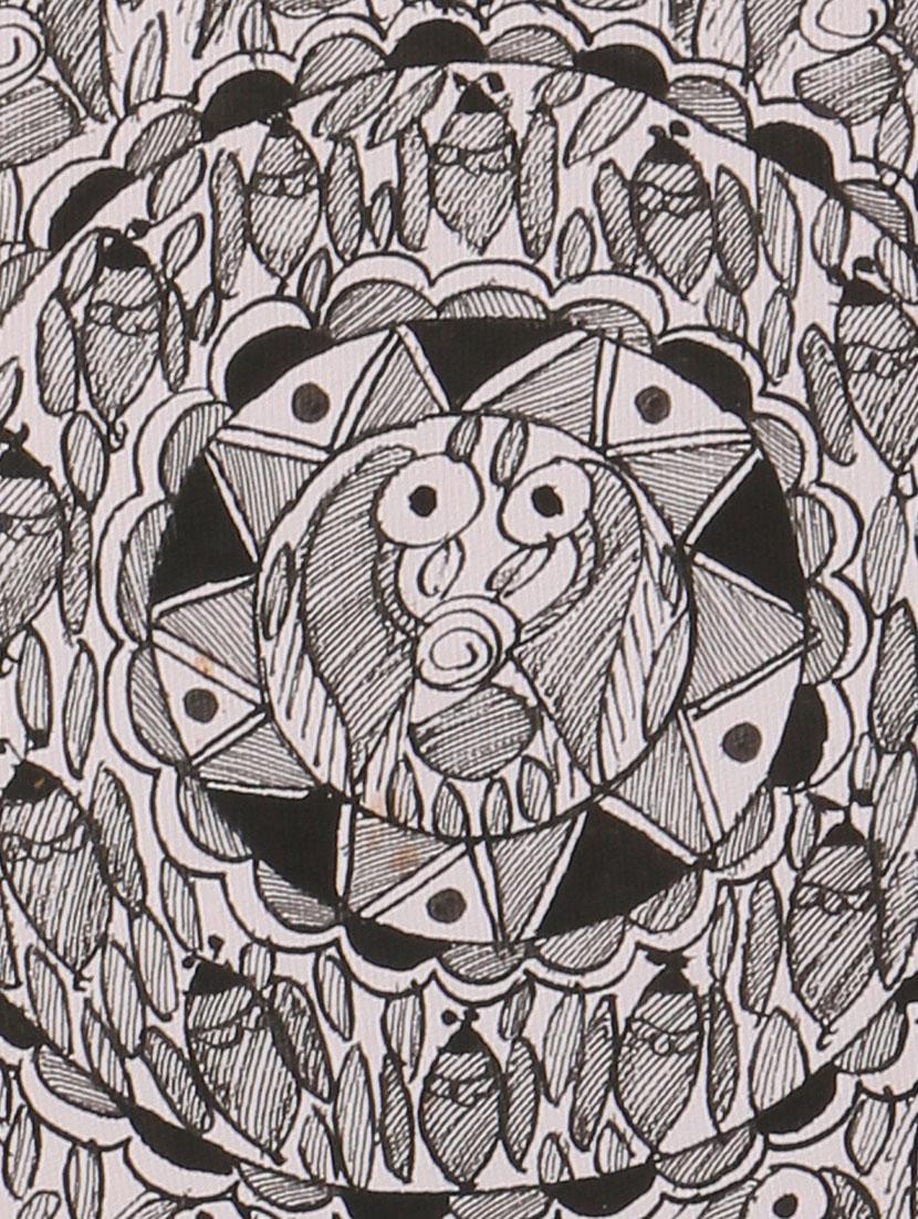 imithila tree of life in madhubani godna style (47x37 cms) - 12481387 - Zoom Image - 5