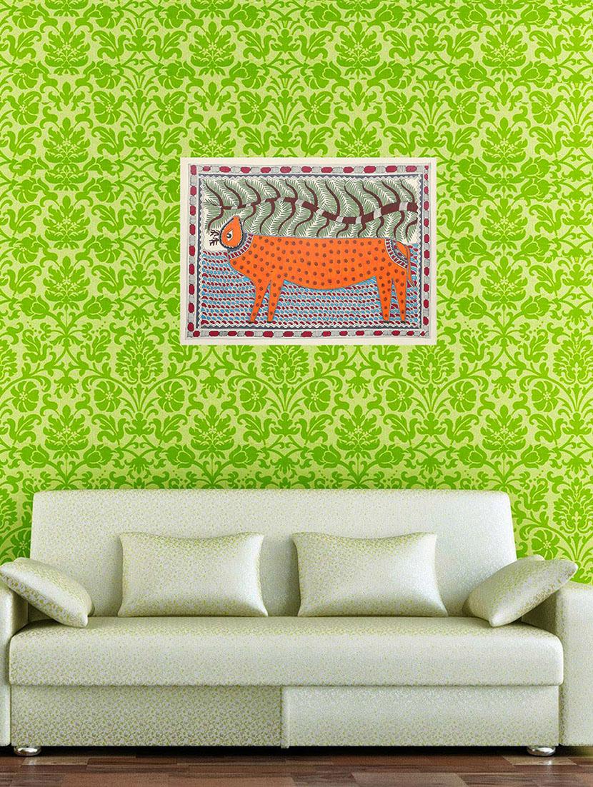 imithila mithila depiction of deer under a tree (38x29 cms) - 12481409 - Zoom Image - 1