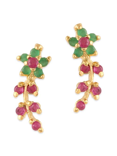 multi gold plated earring - 12482403 - Standard Image - 1