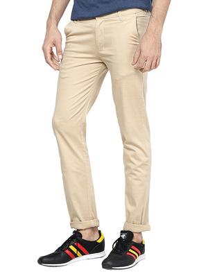 beige solid chinos - 12483465 - Standard Image - 2