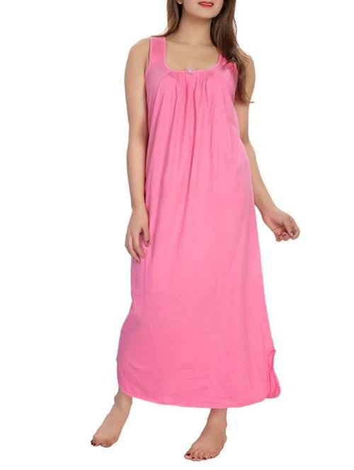 pink cotton gown - 12495390 - Standard Image - 1
